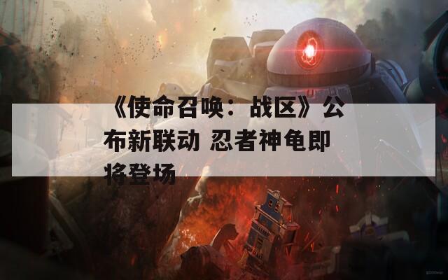 《使命召唤：战区》公布新联动 忍者神龟即将登场  第1张