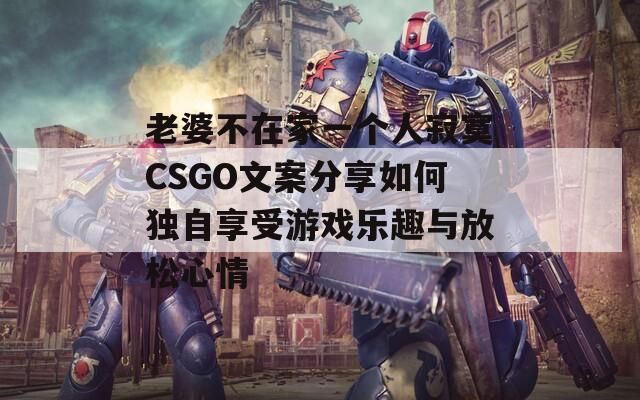 老婆不在家一个人寂寞CSGO文案分享如何独自享受游戏乐趣与放松心情