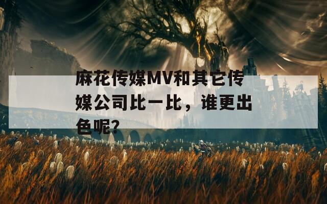 麻花传媒MV和其它传媒公司比一比，谁更出色呢？